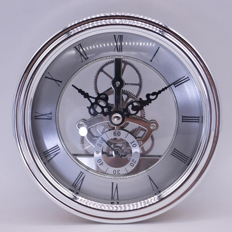 luxury silver diameter 133 MM metal clock insert