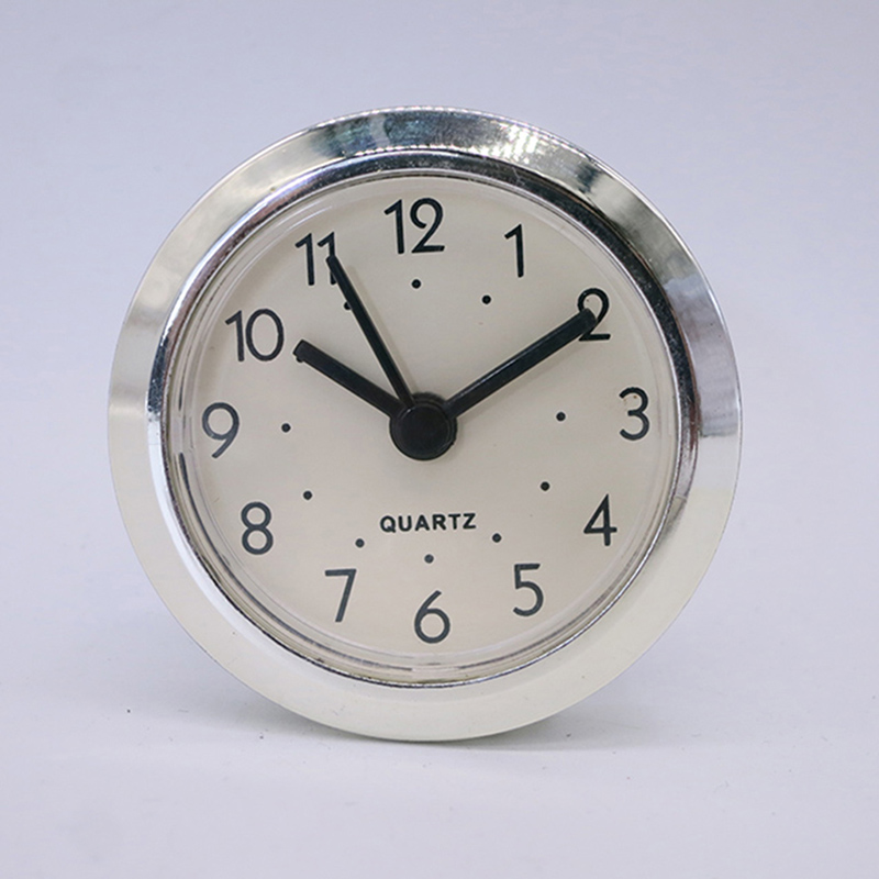 diameter 49 mm silver color circular clock insert