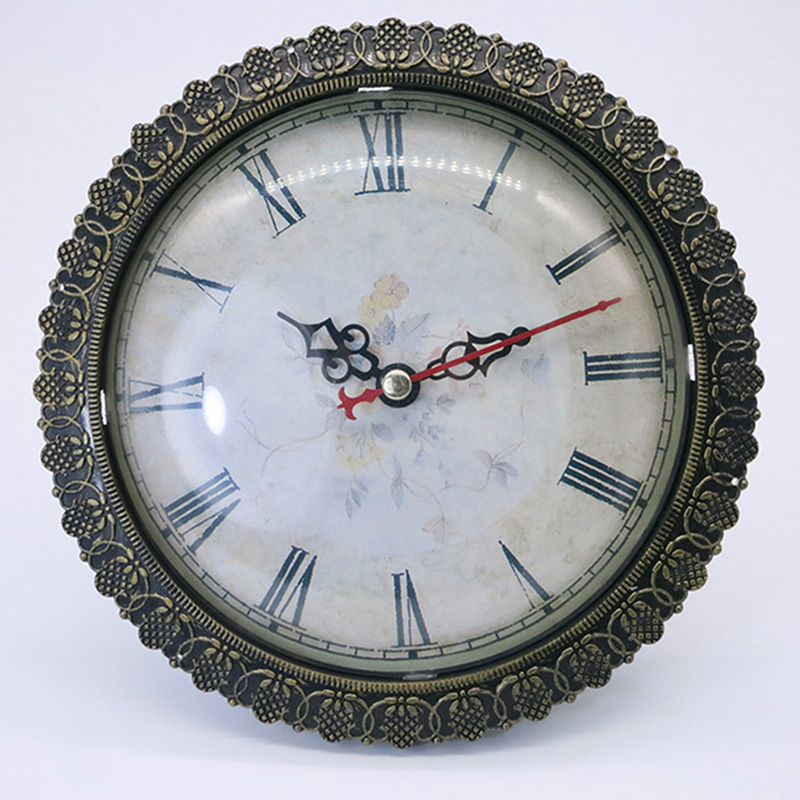 Antique clock with 150mm diameter swing grape wall clock insert