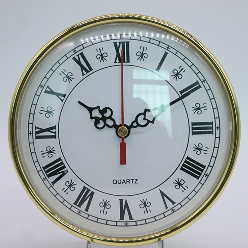 diameter 160 mm golden Roman number wall clock insert